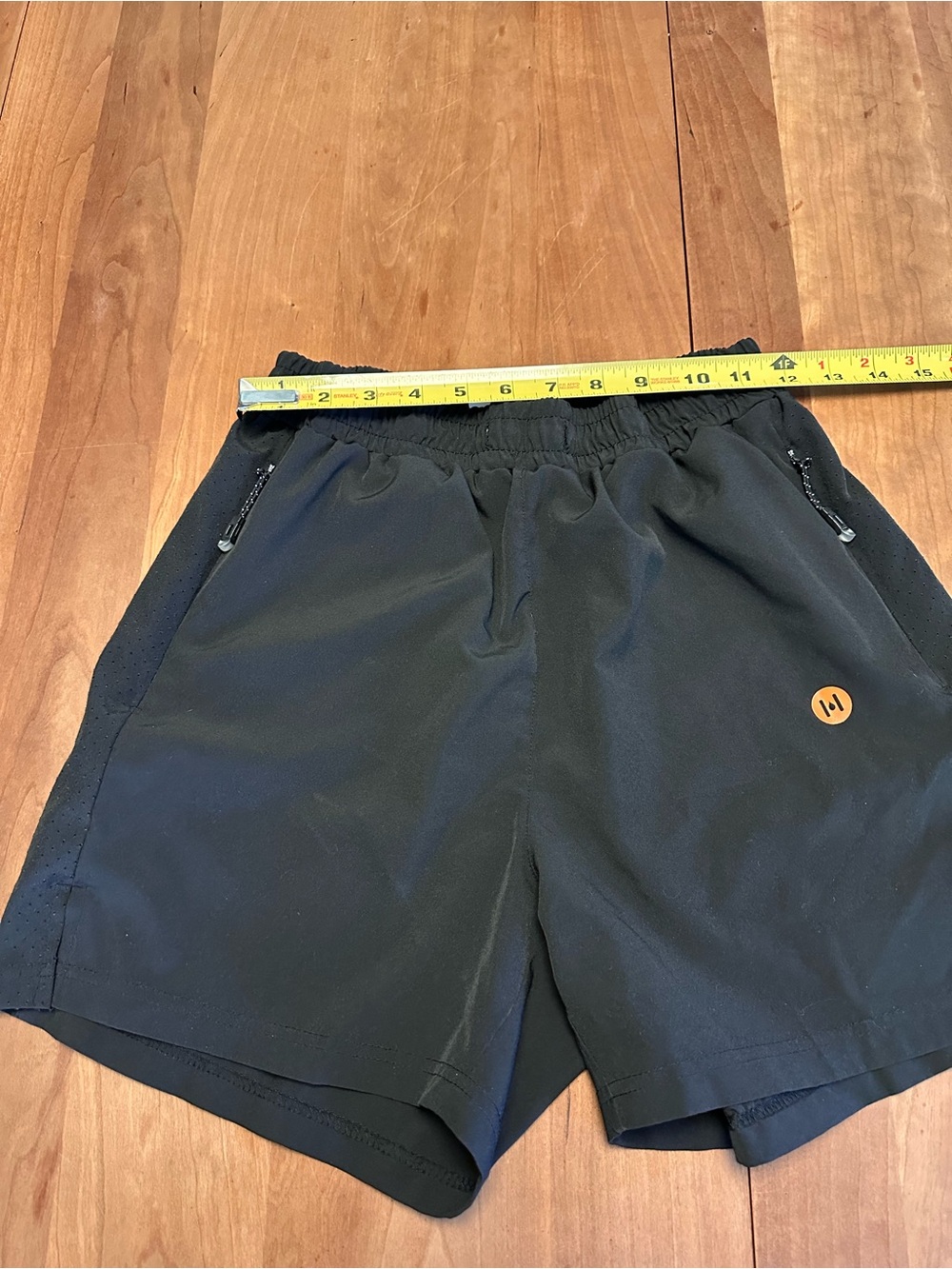 Men's Athletic Shorts with Elastic Waistband - Black